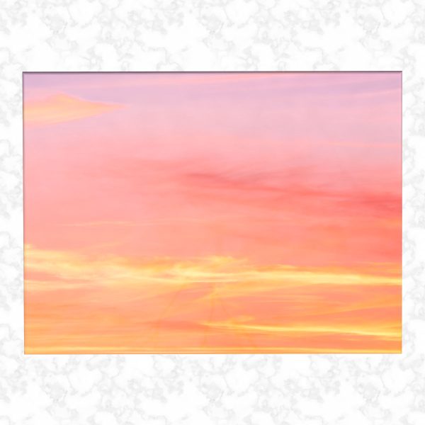 sunset adult ashes casket top view