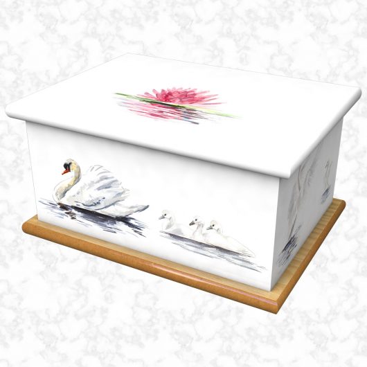 Swan song ashes casket