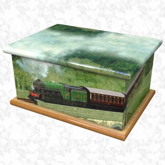 Flying Scotsman ashes casket