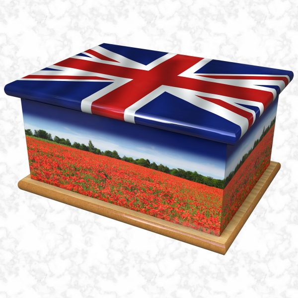 British and Proud ashes casket