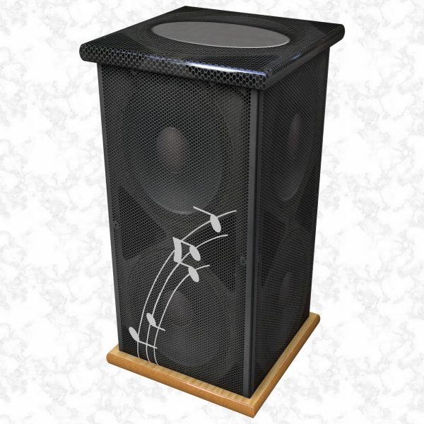 Speaker tall ashes casket