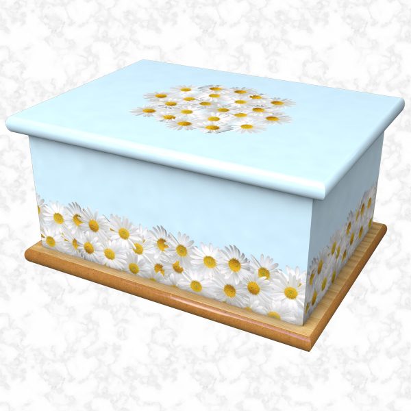 Daisy bank skyblue ashes casket