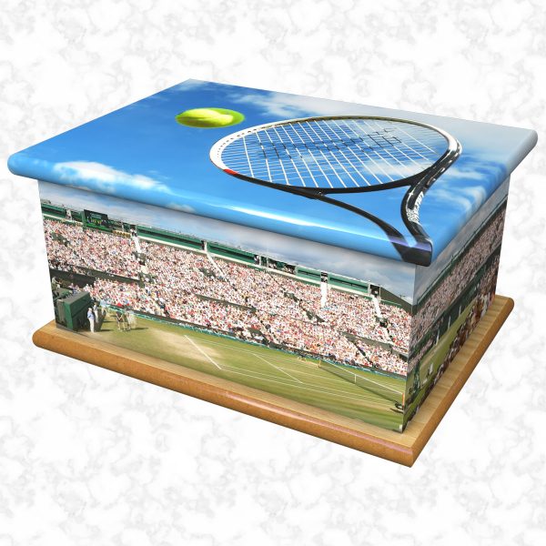 Tennis ashes casket