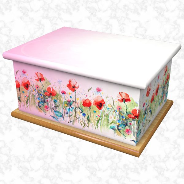 Splendid beauty pink ashes casket