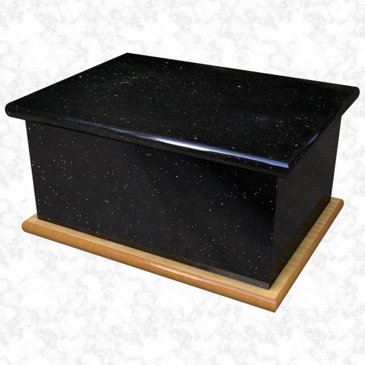 Starry night black ashes casket