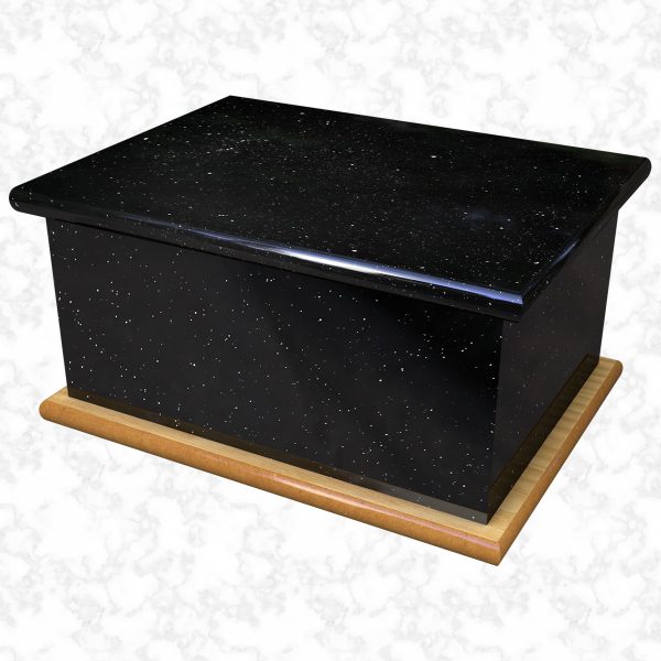 Starry night black ashes casket