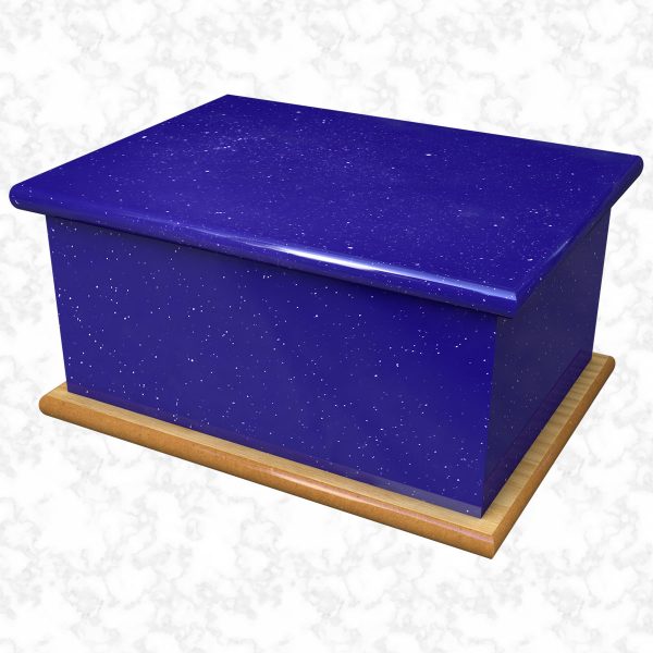 Starry night blue ashes casket