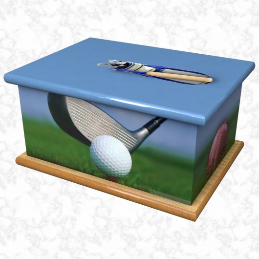 The sportsman ashes casket