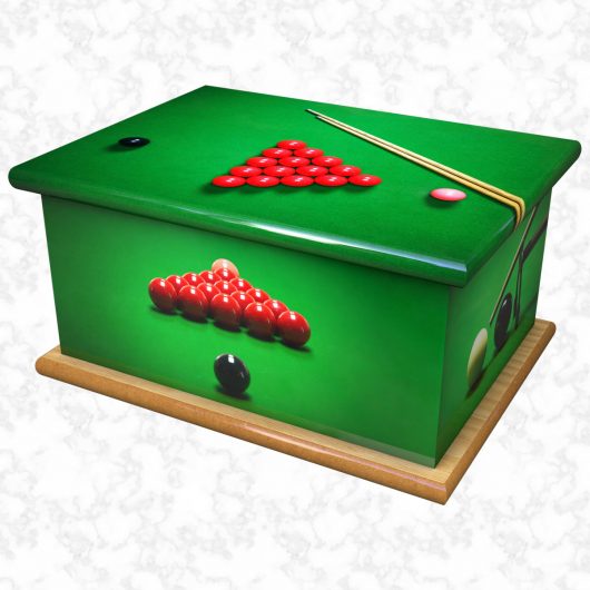 Snooker ashes casket