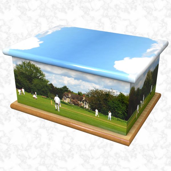 Village cricket ashes casket