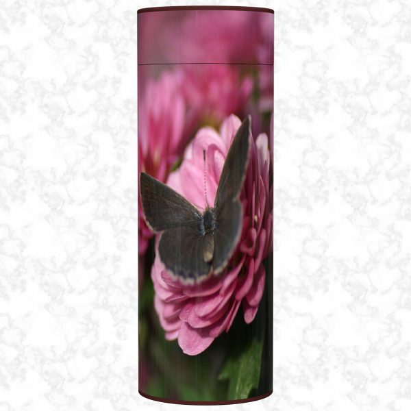 Flower and Butterfly scatter tube adult size front view