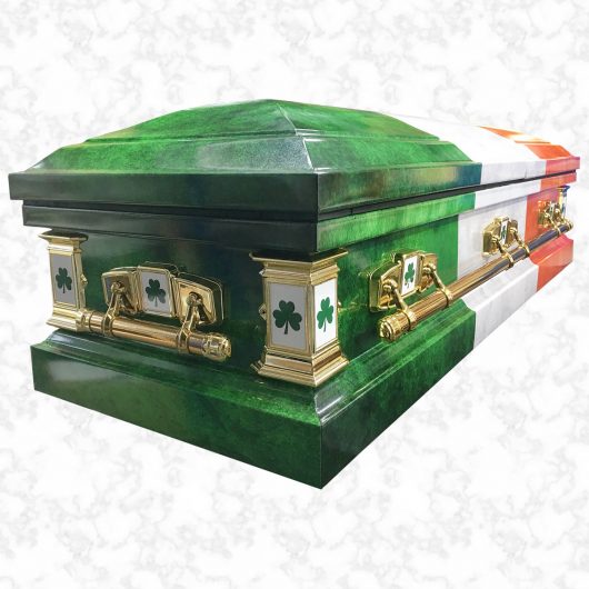 Devotion Irish Flag american casket