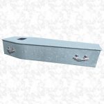 Baby Blue Glitter coffin