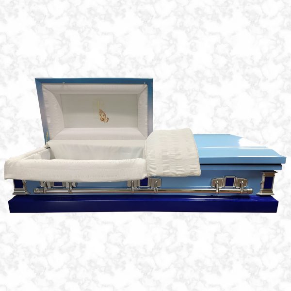 Devotion metal American casket Two Tones standard interior