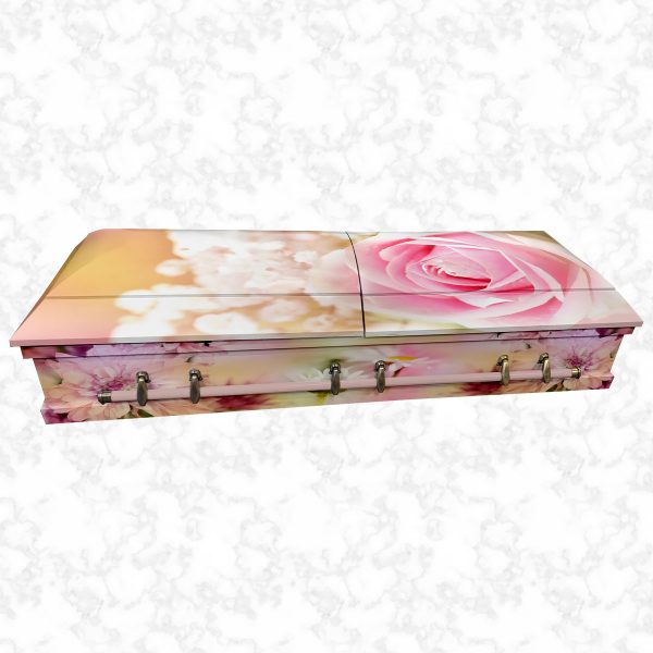 Alaska Pink Rose american casket