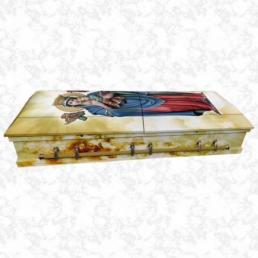 Alaska Virgin Mary american casket