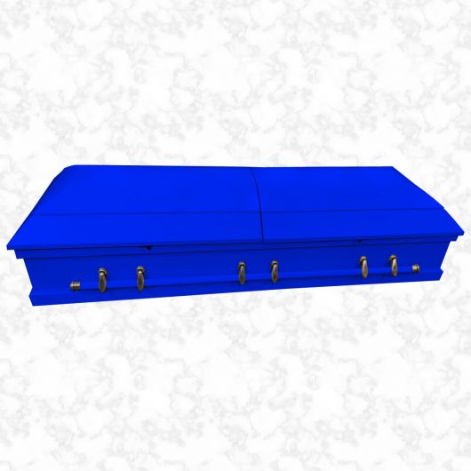 Alaska Solid Colour Glowing Blue American casket