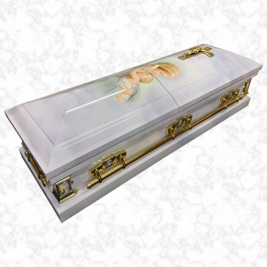 Devotion Mother and child american casket