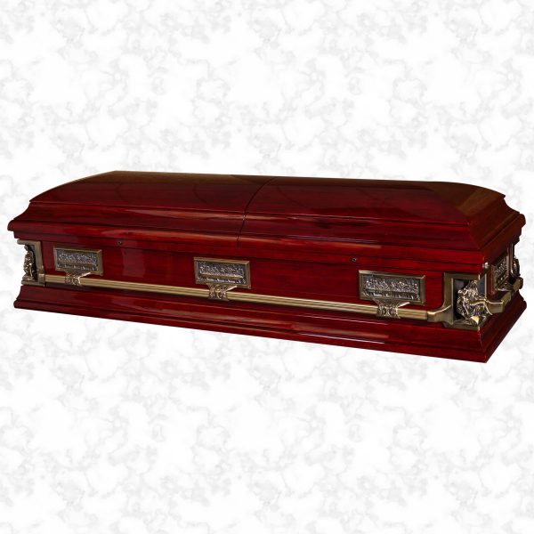 Corpus Christi wooden American casket