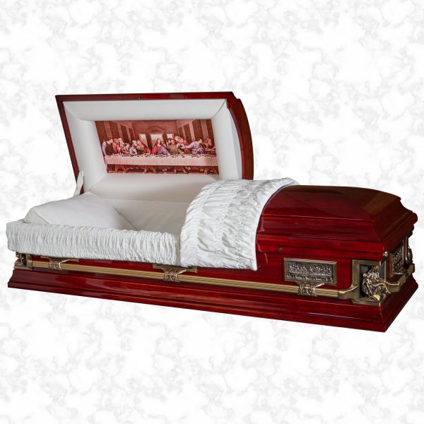 Corpus Christi wooden American casket standard interior