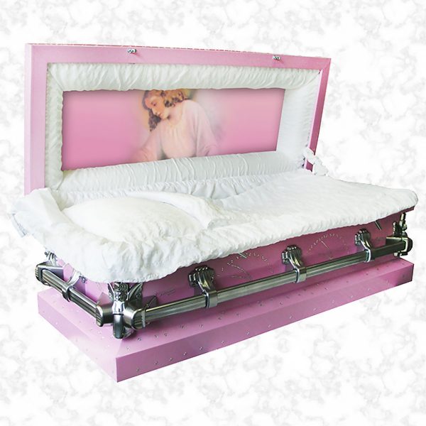 Ashley Pink american casket standard interior