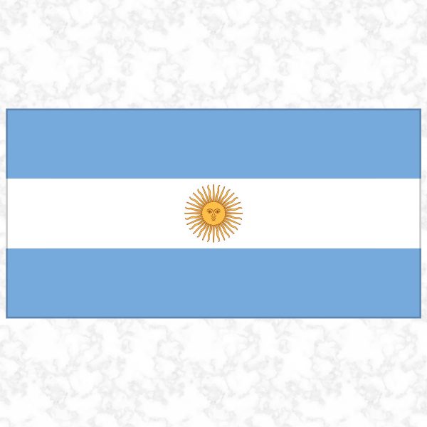 Argentina flag view