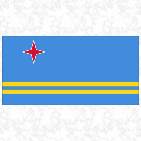 Aruba flag view