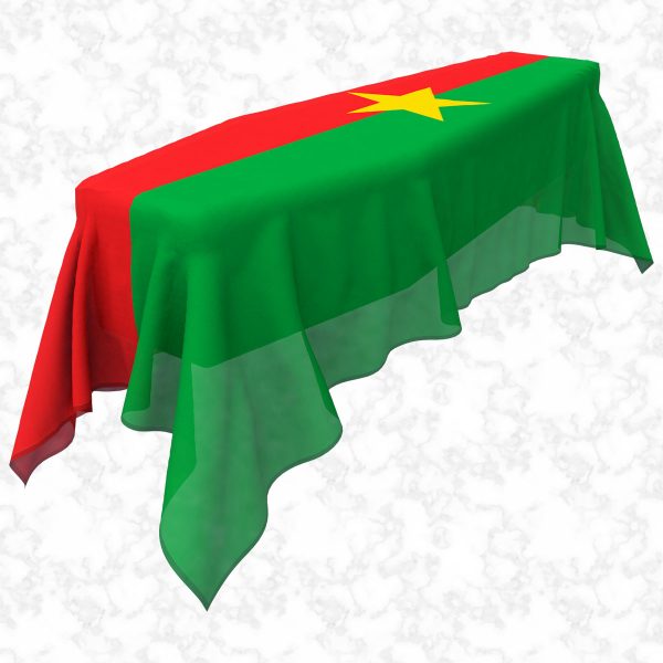 Burkina Faso flag 3D