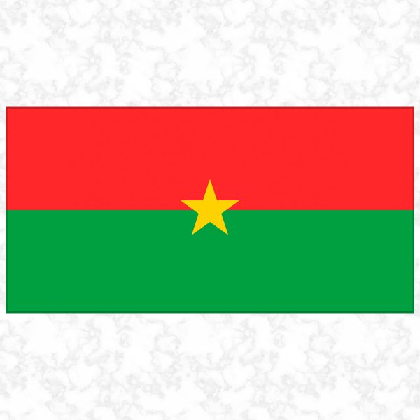 Burkina Faso flag view