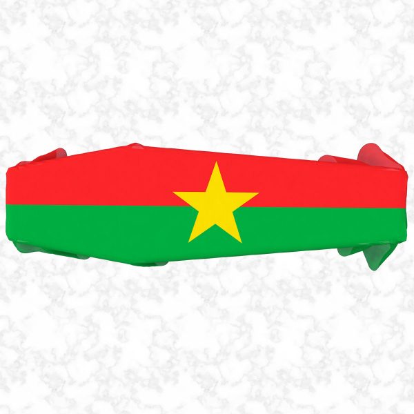 Burkina Faso flag 3D top