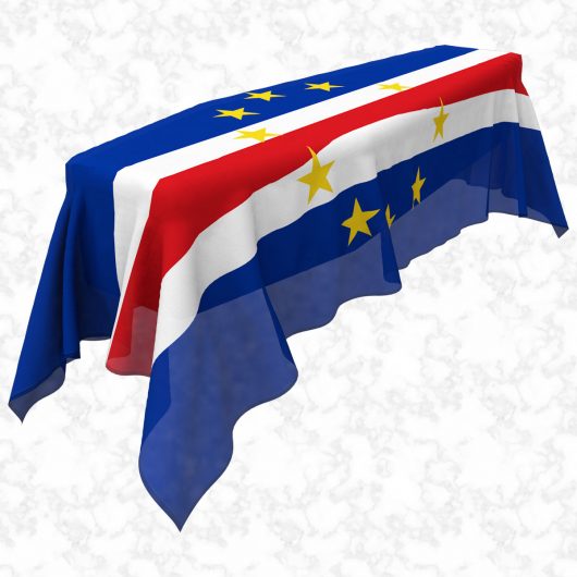 Cape Verde flag 3D