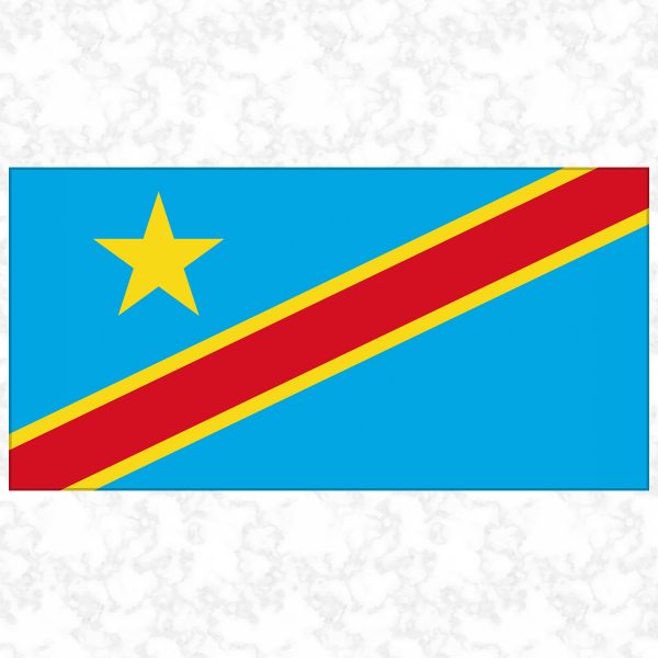 DR Congo flag view