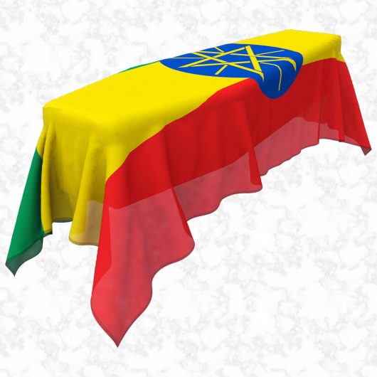 Ethiopia flag 3D