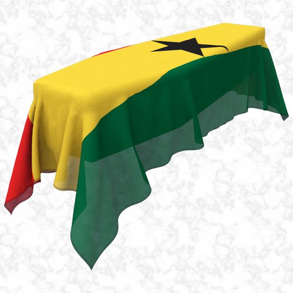 Ghana flag 3D