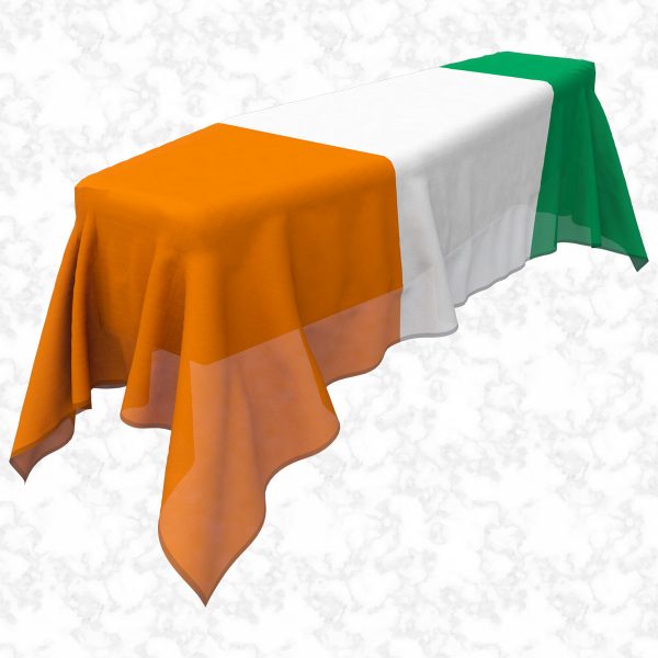 Ivory Coast flag 3D