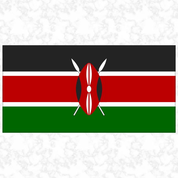 Kenya flag view