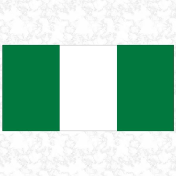 Nigeria flag view