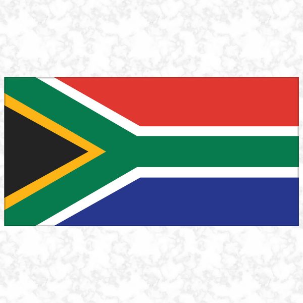 South Africa flag view