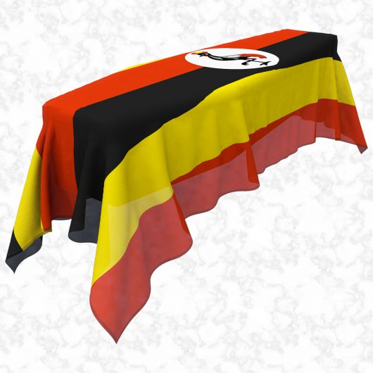 Uganda flag 3D