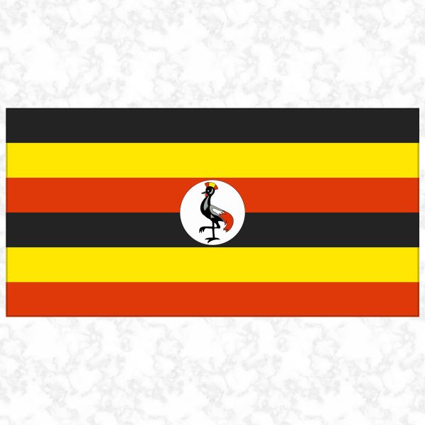 Uganda flag view