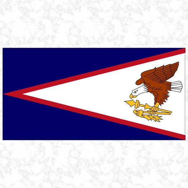 American Samoa flag view