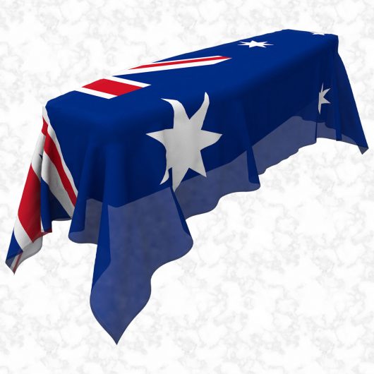 Australia flag 3D