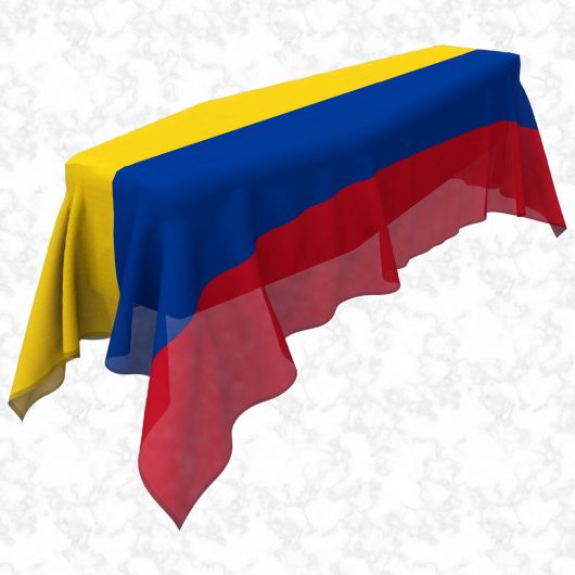 Colombia flag 3D