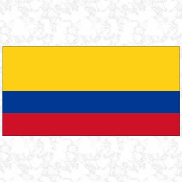 Colombia flag view