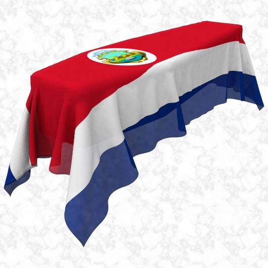 Costa Rica flag 3D