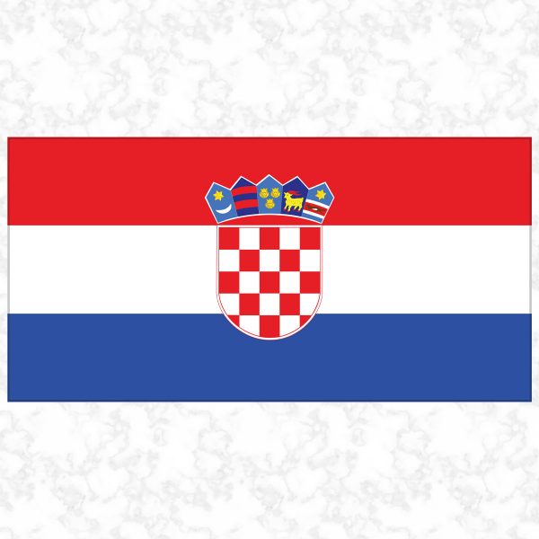 Croatia flag view