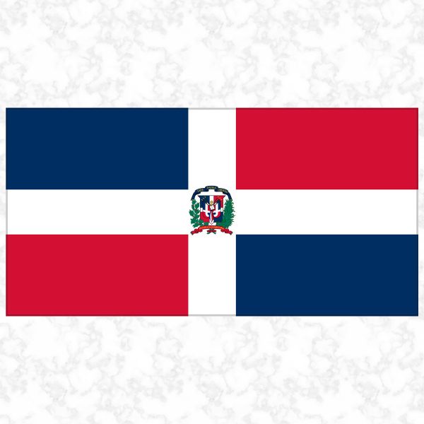 Dominican Republic flag view