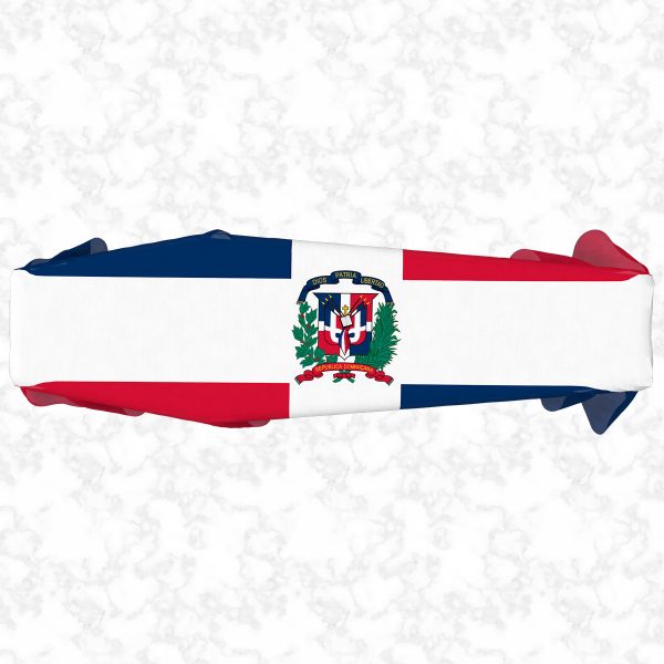 Dominican Republic flag 3D top