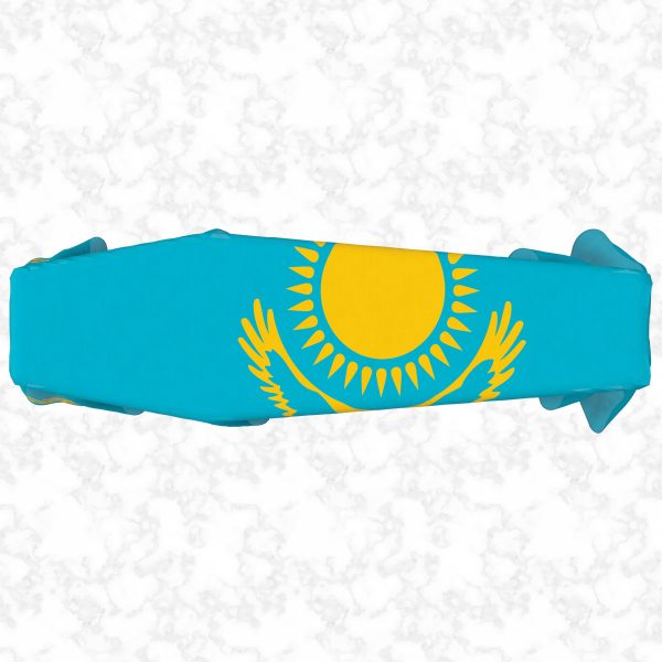 Kazakhstan flag 3D top