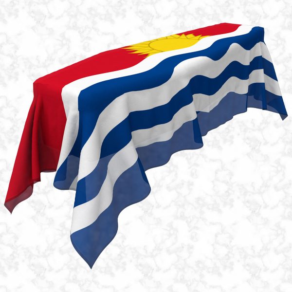 Kiribati flag 3D